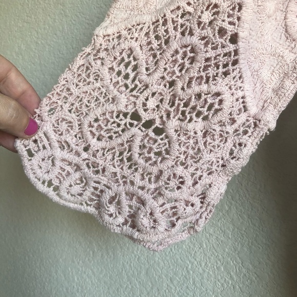 Sold POL embroidery boho feather trim blouse M/L - Picture 7 of 11